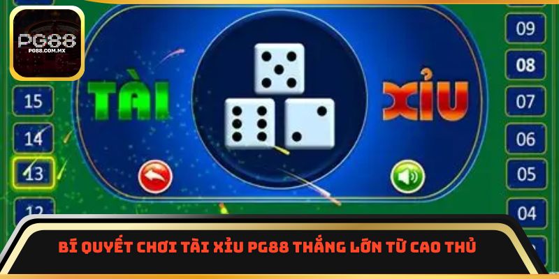Bí quyết chơi tài xỉu PG88 thắng lớn từ cao thủ 