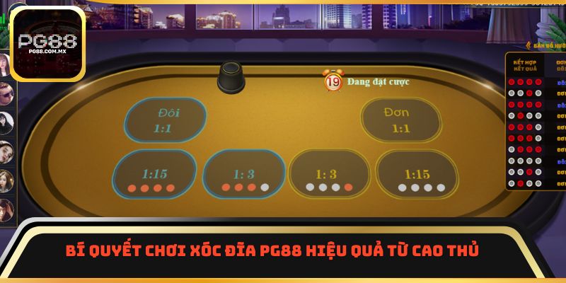 Bí quyết chơi xóc đĩa PG88 hiệu quả từ cao thủ