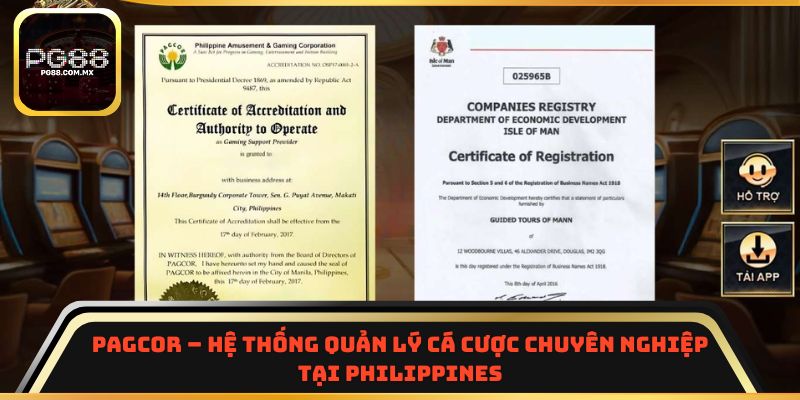 PAGCOR – Hệ thống quản lý cá cược chuyên nghiệp tại Philippines 